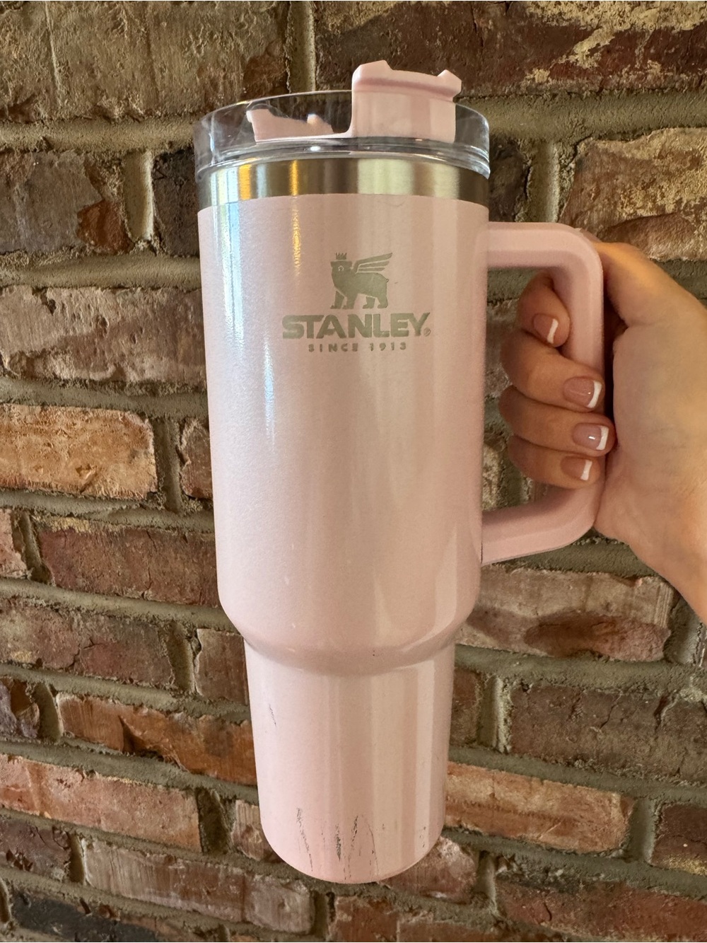 Stanley Pink Parfait Pearlescent 40oz cup - no straw included